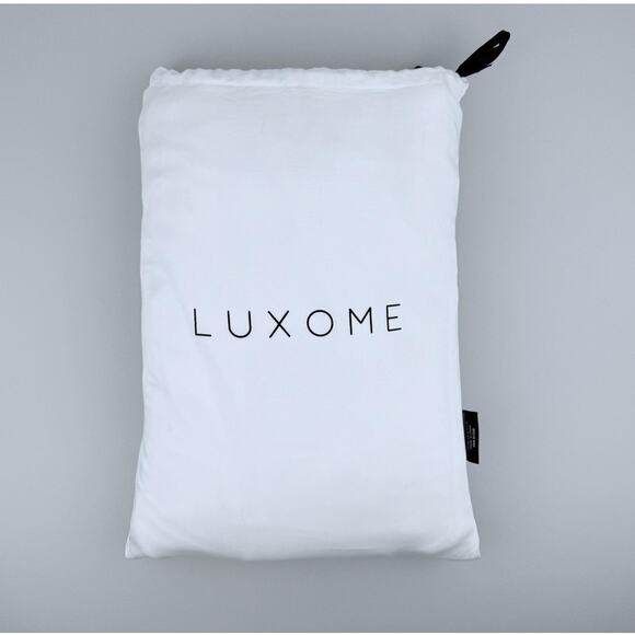 Luxome Sheet Set CAL KING White Bamboo Viscose Soft Cooling Bedding New w/ FLAWS - Picture 1 of 11